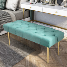 Nattu Velvet Ottoman Bench
